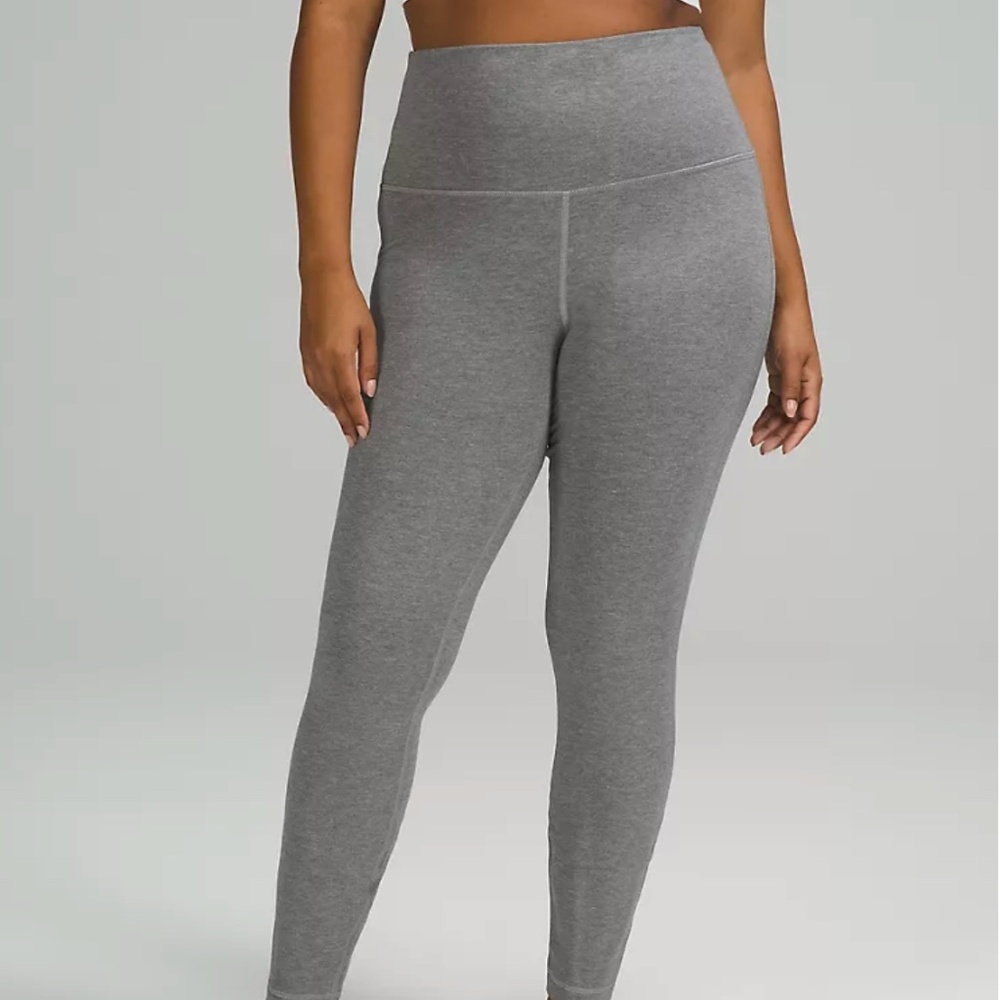 Lululemon Like NEW Wunder Lounge Super-High-Rise Tight 28" Grey Size 10